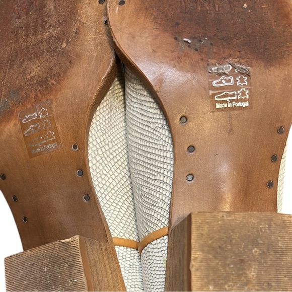 FREE PEOPLE WE THE FREE ‘MONTAGE’ LEATHER TALL BOOTS IN WHITE CROC SILVER STUDS - Picture 11 of 12